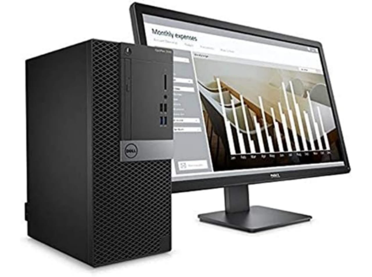 كمبيوتر مكتبي ديل تاور معالج انتل كور آي 3-14100 3 كمبيوتر مكتبي ديل تاور معالج انتل كور آي 3-14100 3