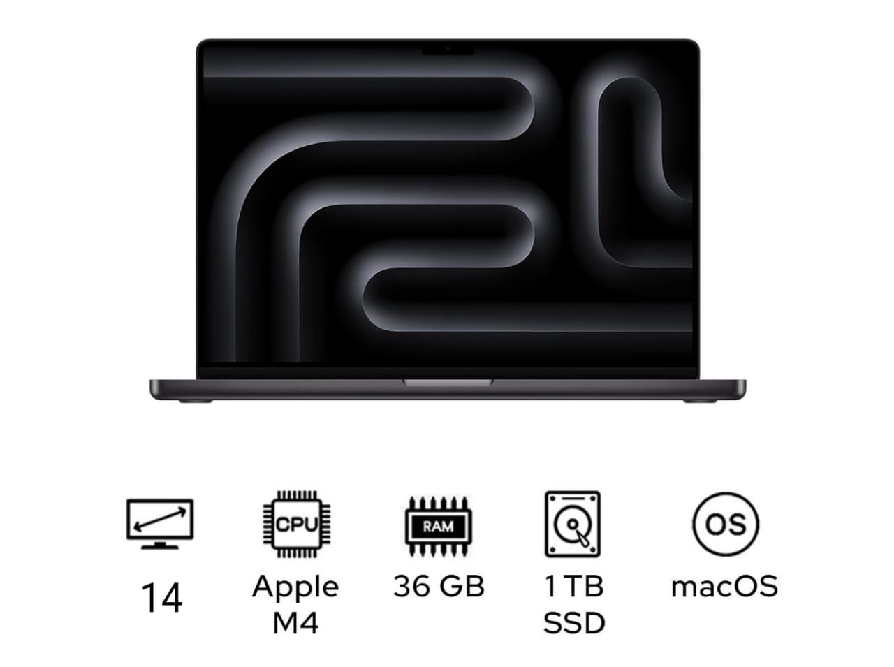 لاب توب ابل ماك بوك برو 14 اسود فلكي 1 تيرابايت لاب توب ابل ماك بوك برو 14 اسود فلكي 1 تيرابايت